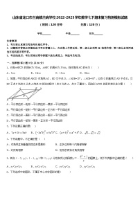 山东省龙口市兰高镇兰高学校2022-2023学年数学七下期末复习检测模拟试题含答案