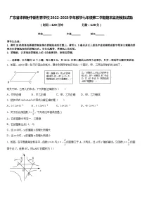 广东省华师附中新世界学校2022-2023学年数学七年级第二学期期末监测模拟试题含答案