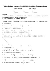 广东省惠州市惠城区2022-2023学年数学七年级第二学期期末质量跟踪监视模拟试题含答案