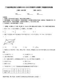 广东省深圳龙华区七校联考2022-2023学年数学七年级第二学期期末统考试题含答案