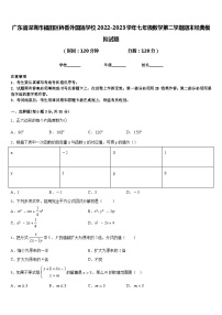 广东省深圳市福田区侨香外国语学校2022-2023学年七年级数学第二学期期末经典模拟试题含答案