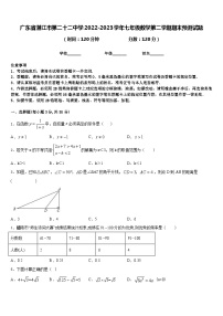 广东省湛江市第二十二中学2022-2023学年七年级数学第二学期期末预测试题含答案