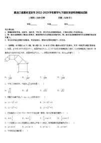 黑龙江省黑河北安市2022-2023学年数学七下期末质量检测模拟试题含答案