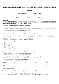 山东省莱芜市牛泉镇刘仲莹中学2022-2023学年数学七年级第二学期期末学业水平测试试题含答案