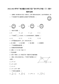 2022-2023学年广东省肇庆市封开县广信中学七年级（下）期中数学试卷（含解析）