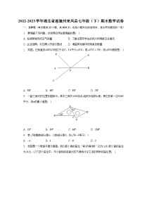 2022-2023学年湖北省恩施州来凤县七年级（下）期末数学试卷-（含解析）