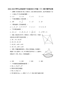 2022-2023学年山东省济宁市曲阜市八年级（下）期中数学试卷（含解析）