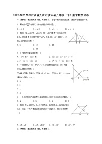 2022-2023学年江西省九江市修水县八年级（下）期末数学试卷（含解析）