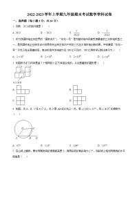 2022-2023学年度吉林省长市东北师大附中净月实验学校九年级上学期期末考试数学试题