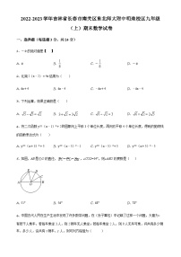 2022-2023学年度吉林省长市南关区东北师大附中明珠学校九年级上学期期末数学试题