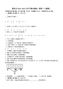 吉林省延边朝鲜族自治州敦化市2022-2023学年七年级下学期期末数学试题