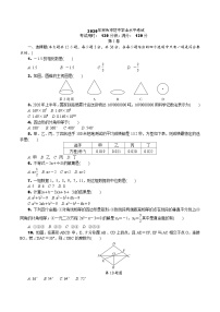 2020百色初中学业水平考试数学