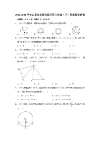 山东省东营市经开区2022-2023学年八年级下学期期末数学试卷