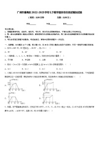 广州市番禹区2022-2023学年七下数学期末综合测试模拟试题含答案