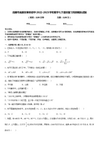 成都市高新区草池初中2022-2023学年数学七下期末复习检测模拟试题含答案