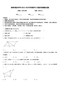 柳州市重点中学2022-2023学年数学七下期末检测模拟试题含答案