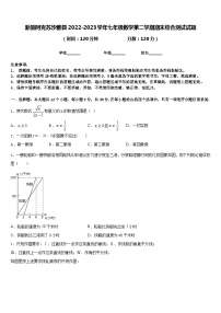 新疆阿克苏沙雅县2022-2023学年七年级数学第二学期期末综合测试试题含答案