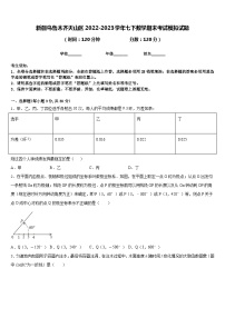 新疆乌鲁木齐天山区2022-2023学年七下数学期末考试模拟试题含答案
