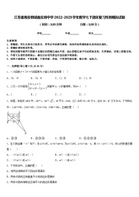 江苏省海安县城南实验中学2022-2023学年数学七下期末复习检测模拟试题含答案