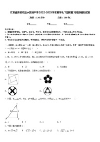 江苏省淮安市涟水实验中学2022-2023学年数学七下期末复习检测模拟试题含答案