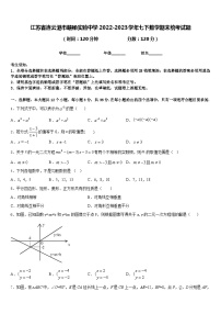 江苏省连云港市赣榆实验中学2022-2023学年七下数学期末统考试题含答案