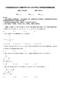 江苏省盐城市东台市三仓镇区中学2022-2023学年七下数学期末检测模拟试题含答案