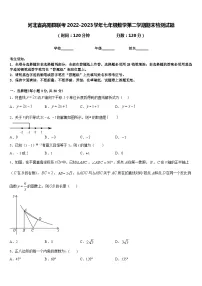 河北省高阳县联考2022-2023学年七年级数学第二学期期末检测试题含答案