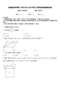 河南省郑州市桐柏一中学2022-2023学年七下数学期末调研模拟试题含答案