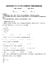 济南市莱芜地区2022-2023学年七年级数学第二学期期末调研模拟试题含答案