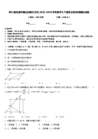 浙江省杭州市萧山区厢片五校2022-2023学年数学七下期末达标检测模拟试题含答案