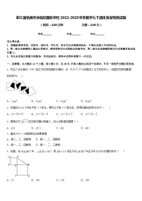 浙江省杭州市余杭区国际学校2022-2023学年数学七下期末质量检测试题含答案