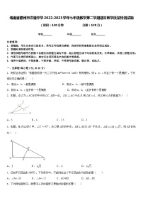 海南省儋州市洋浦中学2022-2023学年七年级数学第二学期期末教学质量检测试题含答案