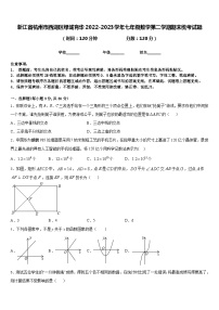 浙江省杭州市西湖区绿城育华2022-2023学年七年级数学第二学期期末统考试题含答案