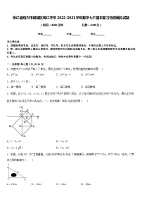 浙江省绍兴市越城区袍江中学2022-2023学年数学七下期末复习检测模拟试题含答案