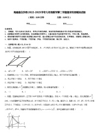 海南省白沙县2022-2023学年七年级数学第二学期期末检测模拟试题含答案