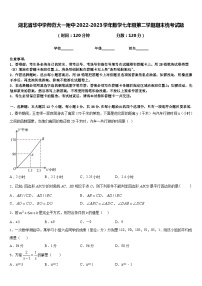 湖北省华中学师范大一附中2022-2023学年数学七年级第二学期期末统考试题含答案