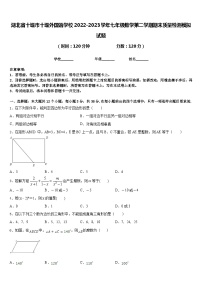 湖北省十堰市十堰外国语学校2022-2023学年七年级数学第二学期期末质量检测模拟试题含答案