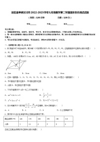 湖北省孝感汉川市2022-2023学年七年级数学第二学期期末综合测试试题含答案