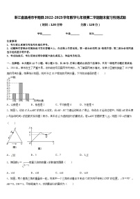 浙江省温州市平阳县2022-2023学年数学七年级第二学期期末复习检测试题含答案