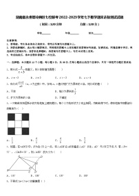 湖南省永州零冷两区七校联考2022-2023学年七下数学期末达标测试试题含答案