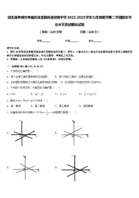 湖北省孝感市孝南区肖港镇肖港初级中学2022-2023学年七年级数学第二学期期末学业水平测试模拟试题含答案