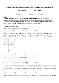 江苏省连云港市灌云县2022-2023学年数学七下期末学业水平测试模拟试题含答案