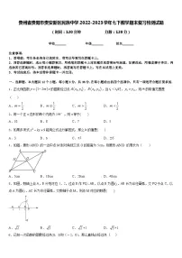 贵州省贵阳市贵安新区民族中学2022-2023学年七下数学期末复习检测试题含答案