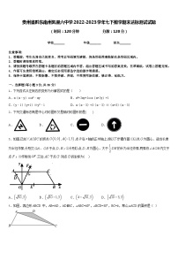 贵州省黔东南州凯里六中学2022-2023学年七下数学期末达标测试试题含答案