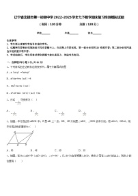 辽宁省北镇市第一初级中学2022-2023学年七下数学期末复习检测模拟试题含答案