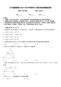 辽宁省盘锦地区2022-2023学年数学七下期末质量检测模拟试题含答案