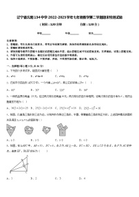 辽宁省沈阳134中学2022-2023学年七年级数学第二学期期末检测试题含答案