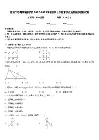 重庆市巴蜀常春藤学校2022-2023学年数学七下期末学业质量监测模拟试题含答案