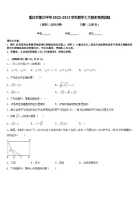 重庆市綦江中学2022-2023学年数学七下期末预测试题含答案