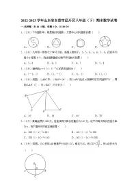 山东省东营市经开区2022-2023学年八年级下学期期末数学试卷（含答案）
